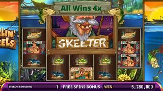 REELIN' REELS Video Slot Casino Game with a GONE FISHIN' FREE SPIN BONUS