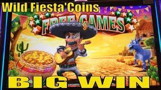 •BIG WIN !!•Wild Fiesta'Coins Slot machine (Aristocrat) Live Play & Bonus games $3.00 Bet •彡栗スロット