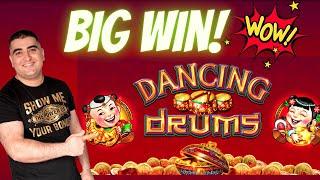 Dancing Drums Slot Machine HUGE WIN - Over 100x | Max Bet Bonus | Rising Fortunes Slot Machine