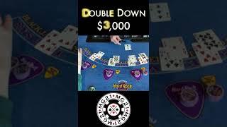 AMAZING EPIC COMEBACK BLACKJACK TABLE WIN OF $15,000 SAVES THE DAY #shorts