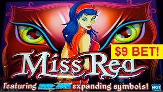 Miss Red Slot - $9 Max Bet - BIG WIN Longplay!