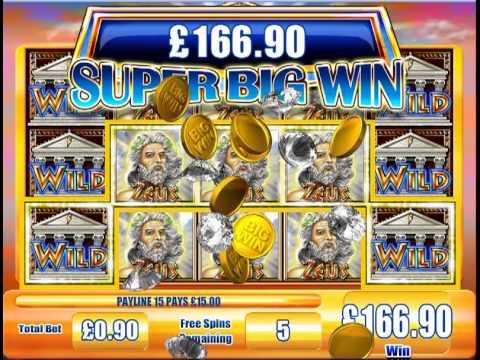£452.85 MEGA BIG WIN on Jackpot Party®  (503.16:1 x Stake) ON ZEUS™ SLOT GAME AT JACKPOT PARTY®