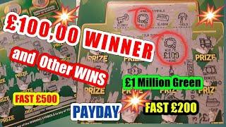•️Wow•LOOK What a WIN on Scratchcards•Amazing•Fast £500•Fast £200•Payday•£1Mil.Green•classic•