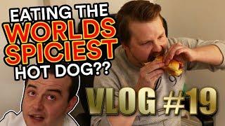 Vlog #19 - Eating the world's allegedly spiciest hot dog!