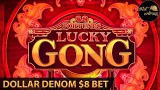⋆ Slots ⋆️LUCKY GONG $8 BET⋆ Slots ⋆️SUPER BIG WIN | BILLS & THRILL KONAMI MAX BET BONUS X2 X4 EPIC 