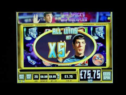 £454 MEGA BIG WIN (259 X Stake) on Star Trek™ slot game at Jackpot Party®.