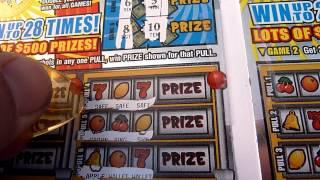 $3,000,000 Cash Jackpot - 2 of 3 tickets (09/25/12) Illinois Instant Lottery Scratch-off