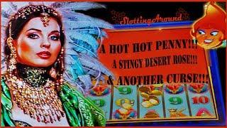 Slot Win !! A Stingy Desert Rose, a Hot Hot Penny & another Curse!! at Pechanga Casino