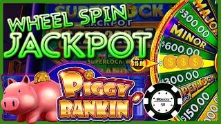 •HIGH LIMIT SUPERLOCK Lock It Link Piggy Bankin' HANDPAY JACKPOT on $15 BONUS ROUND Slot Machine •