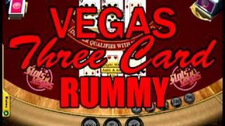 Vegas Three Card Rummy Table Game Video at Slots of Vegas