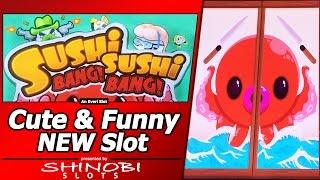Sushi Sushi Bang! Bang! Slot - First Look, Live Play and Bonus Features in Cute and Amusing Slot