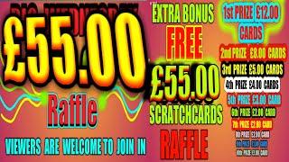 OVER £50.00.IN SCRATCHCARDS  TO GIVE AWAY TO THE VIEWERS