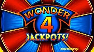 WONDER 4 JACKPOTS Slot - BIG BETS! - Slot Machine Bonus
