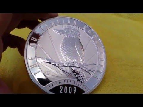 2009 Perth Mint 1kg Kookaburra Silver Coin