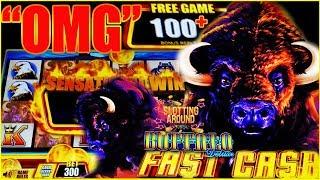 Buffalo Deluxe Fast Cash OMG! 100 + Spins Re-triggers 4 days Nice slot win and Jackpots