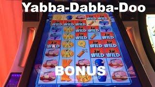 The Flintstones Live Play with Yabba-Dabba-Doo bonus Max Bet Slot Machine