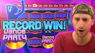 WORLD RECORD WIN!!! DANCE PARTY BIG WIN - €5 BONUS ON CASINO SLOT FROM PRAGMATIC