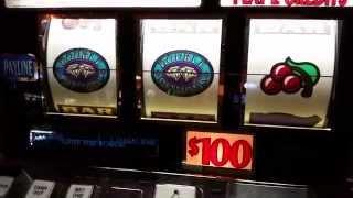 $100 Slot Machine Jackpot Win on the Hundred Dollar Slots