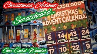 •Christmas Advent Calendar • Scratchcard.•One Card Wonder•Game..•