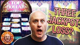 • 3 TOP DOLLAR JACKPOT LOSS! • High Limit Slot Play •| The Big Jackpot