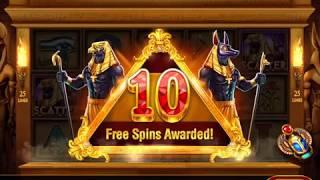 PHARAOH RISING Video Slot Casino Game with a FREE SPIN BONUS