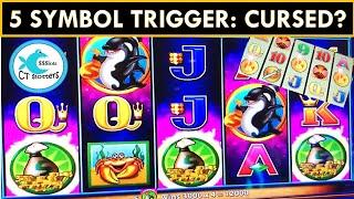 5 SYMBOL TRIGGERS GALORE! POMPEII DELUXE Slot Machine, WHALES OF CASH, Lock it Link