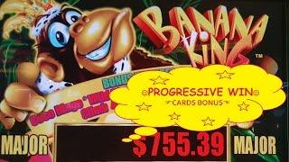*BIG WIN* Aristocrat Banana King | Progressive Jackpot | Card Feature