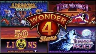 Aristocrat Technologies - Wonder 4 Stars 5 Dragons Deluxe Slot Bonus WIN