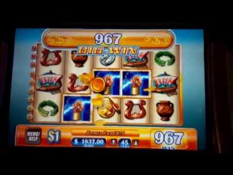 Zeus Jackpot $45 Max Bet - Retriggered Slot Bonus Round!