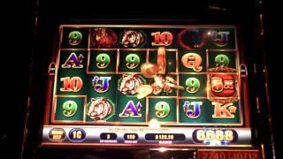 Slot machine line hit on Tigers Realm II at the Sands Casino at Bethlehem,