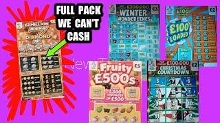 Game On...Scratchcards"FESTIVE £500"Winter Wonderlines"Bingo"£100 Loaded"5X Cash"Cash Drop"WIN £50