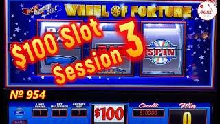 [May 8th ④ End]⋆ Slots ⋆$100 Slot Machine Part 3/3⋆ Slots ⋆Wheel of Fortune Red White Blue Slot, San Manuel 赤富士スロット