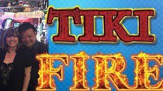 LIGHTNING LINK-TIKI FIRE SLOT MACHINE- WITH REX