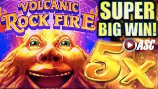 • SUPER BIG WIN! • MR. VOLCANIC ROCK FIRE & 3 HOT MAMAS (Konami) Slot Machine Bonus