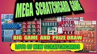 MEGA SCRATCHCARD GAME.RUBY DOUBLER..XMAS ADVENT..BLACK/GOLD..XMAS £150.000 month..RUBY DOUBLED ...