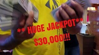 ** MASSIVE JACKPOT** $30,000 SLOT MACHINE JACKPOT!!! 