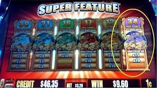 5 Frogs Slot Machine *SUPER FEATURE RETRIGGER* 100X Big Win!