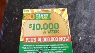 20 Years of Cash - $10 Illinois Instant Lottery Ticket