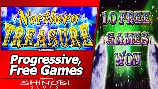 Northern Treasure Slot - Progressive Spins/Free Games in New Konami Rapid Revolver game