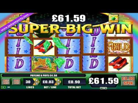 £224.25 SUPER BIG WIN (249 X STAKE) WIZARD OF OZ™  BIG WIN ONLINE SLOTS AT JACKPOT PARTY CASINO