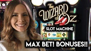 Wizard of Oz Original and Ruby Slippers Slot Machines! Fun and Bonuses!!!