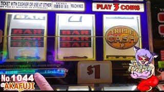 BANKROLL $500 (1/5)⋆ Slots ⋆ Triple Cash, Old school slot machine @San Manuel Casino 赤富士スロット軍資金$500