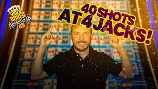 40 Shots at 4 Jacks! How Many do we Get? Video Poker Adventures 8 • The Jackpot Gents
