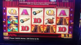 $10 BET BONUS on KONAMI High Limit Casino SLOT MACHINE - FREE SPINS • Sizzling Slot Jackpots