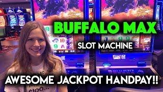 Sweet! JACKPOT HANDPAY Buffalo MAX Slot Machine!