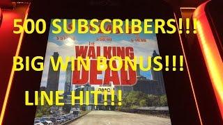 **500 SUBSCRIBERS/NEW NAME!!!** - The Walking Dead Slot Machine (3 Videos)
