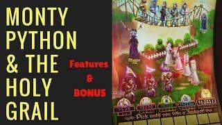 MONTY PYTHON'S  Holy Grail Slot Machine Features and Bonus!!