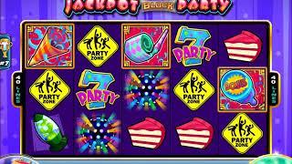 JACKPOT BLOCK PARTY Video Slot Casino Game with a " BIG WIN" FREE SPIN BONUS