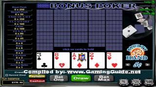 Double Double Bonus Poker 52 Hand Video Poker