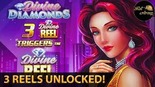 ⋆ Slots ⋆️I UNLOCKED ALL THREE REELS⋆ Slots ⋆️Divine Diamonds Triple Super Big Win | Dragon Dominion Bonus Slot